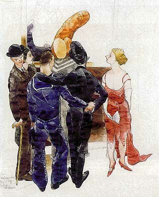 Charles Demuth, Distinguished Air, 1930, watercolor, 16 3/16 X 12 1/8 in.